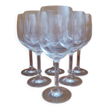 6 large crystal balloon glasses