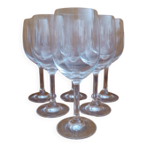 6 grand verres ballon cristal