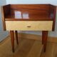 Spindle-legged bedside table