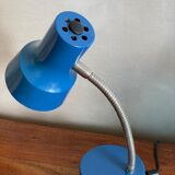 Articulated aluminum lamp of duck blue office