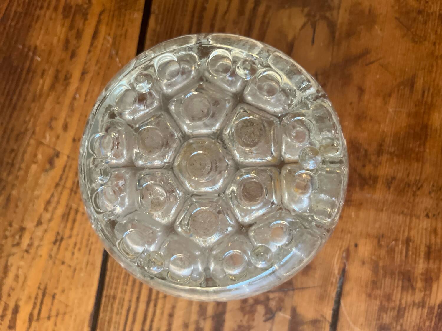 Flower pick in metal and crystal French work