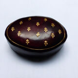 Small box in vintage and Italian leather