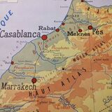 Old Morocco school map