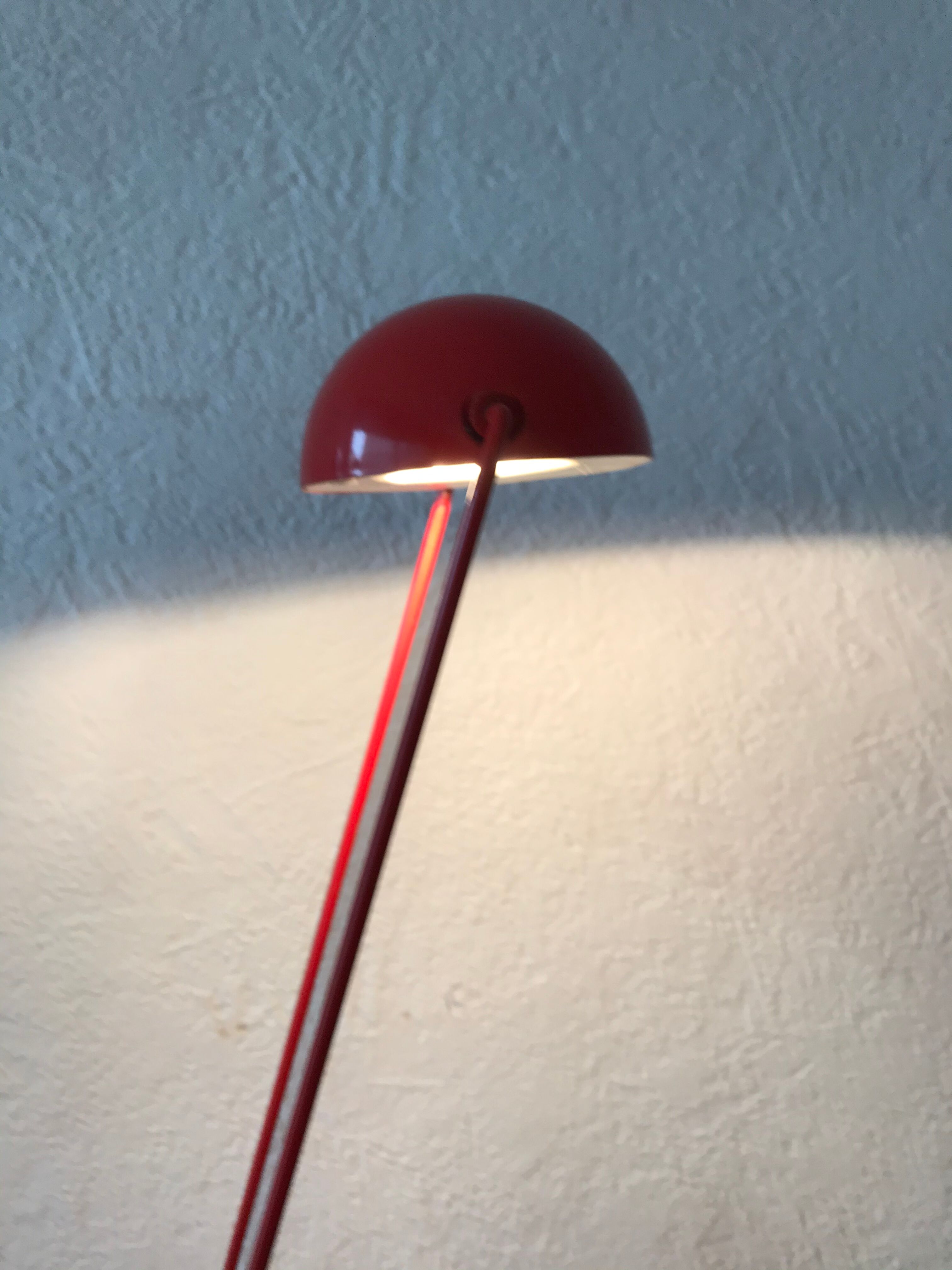 Vintage red articulated lamp