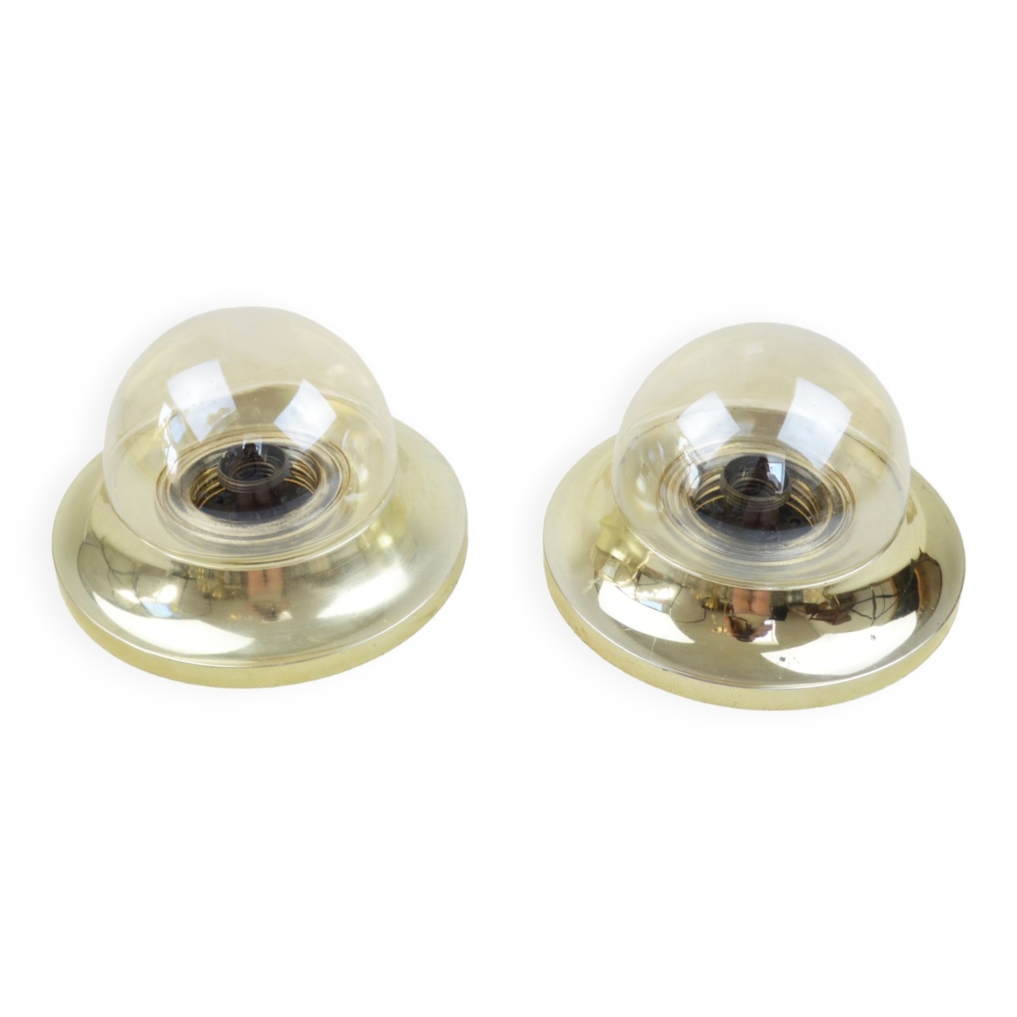 Pair of ceiling lamps