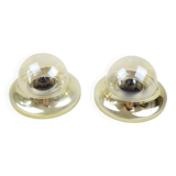 Pair of ceiling lamps