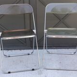 Pair of folding chairs giancario Piretti for Castelli