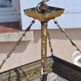 Art deco chandelier with tassels