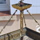 Art deco chandelier with tassels