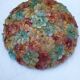 Glass ceiling in glass flowers. Murano 60/70 Barovier & Toso
