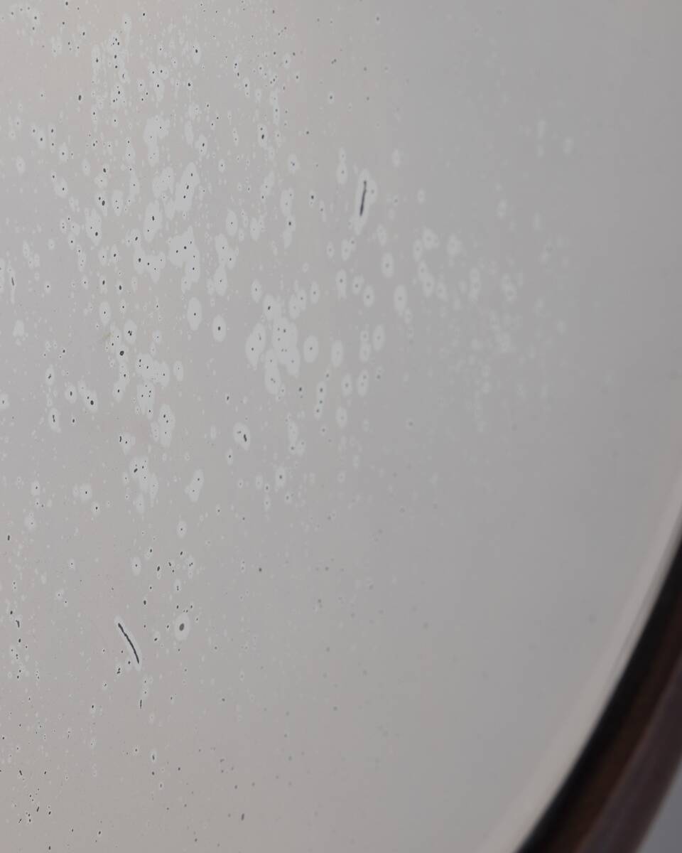 Vintage 1960s Italian-design walnut wall mirror