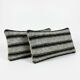 Set of 2 vintage kilim cushion covers 28x51 cm