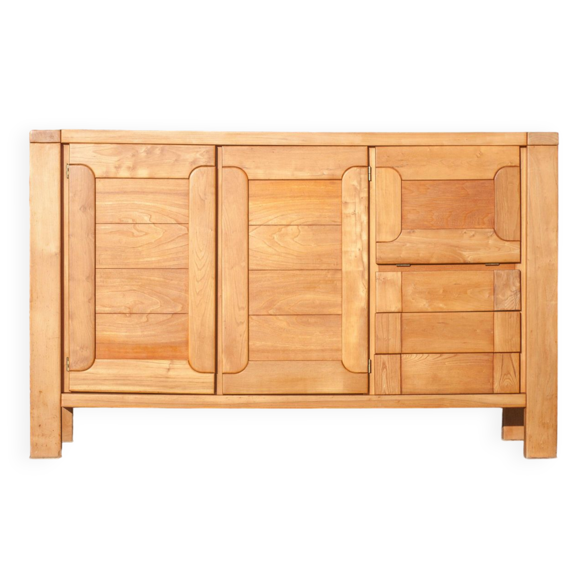Solid wood sideboard from Regain, wooden storage unit, living room furniture, vintage furniture