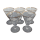 Series of 5 glasses in Martini from the 50/60