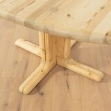 Dining table from the 1980s, solid bleached pine