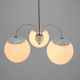 Mid-century white chandelier, Kamenický Šenov, 1970´s.