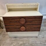 Seventies nightstands, wood from 1970