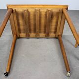 Table pliante et tabourets restaurés du milieu du siècle par Poul Hundevad, Danemark, années 1960