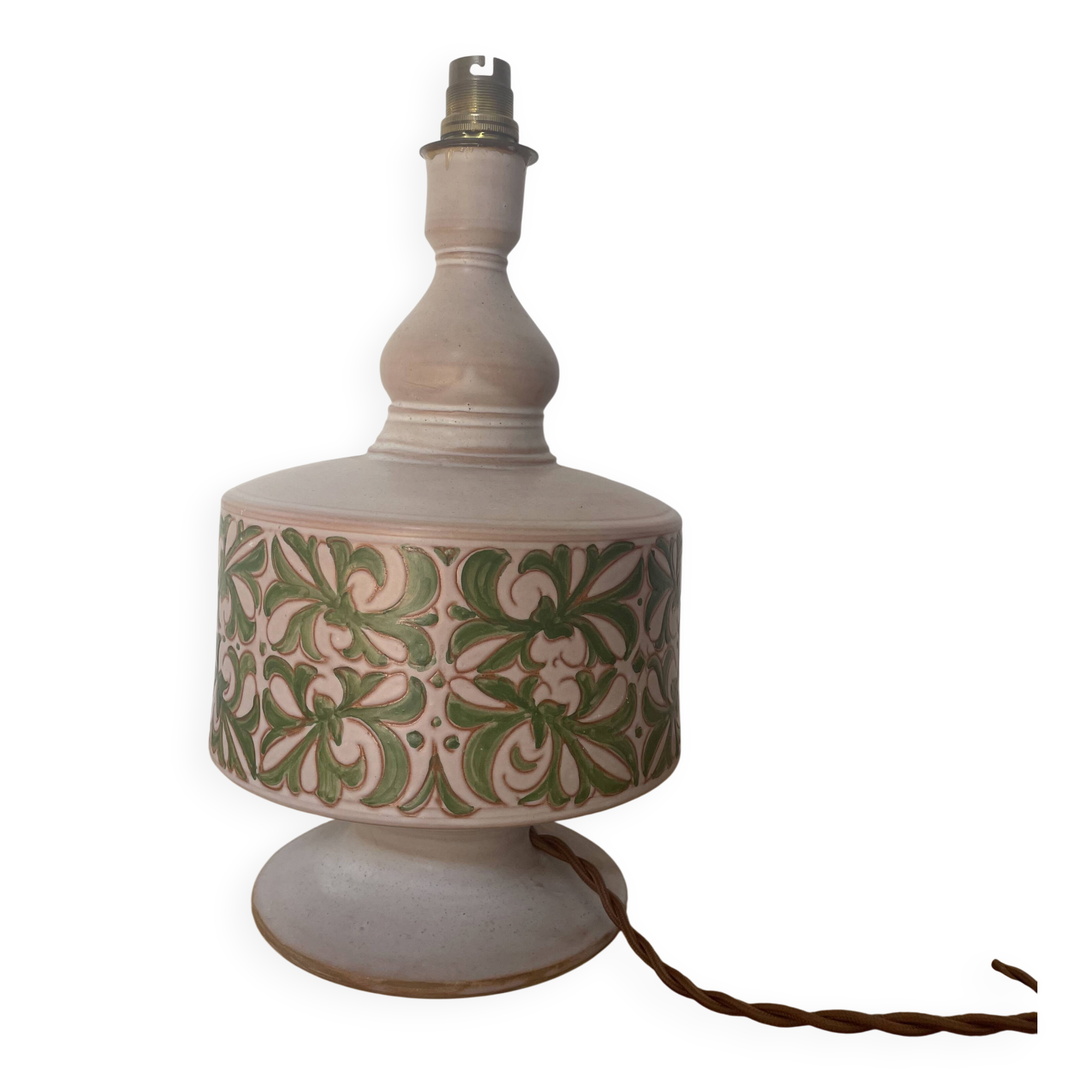 Hand-painted vintage table lamp