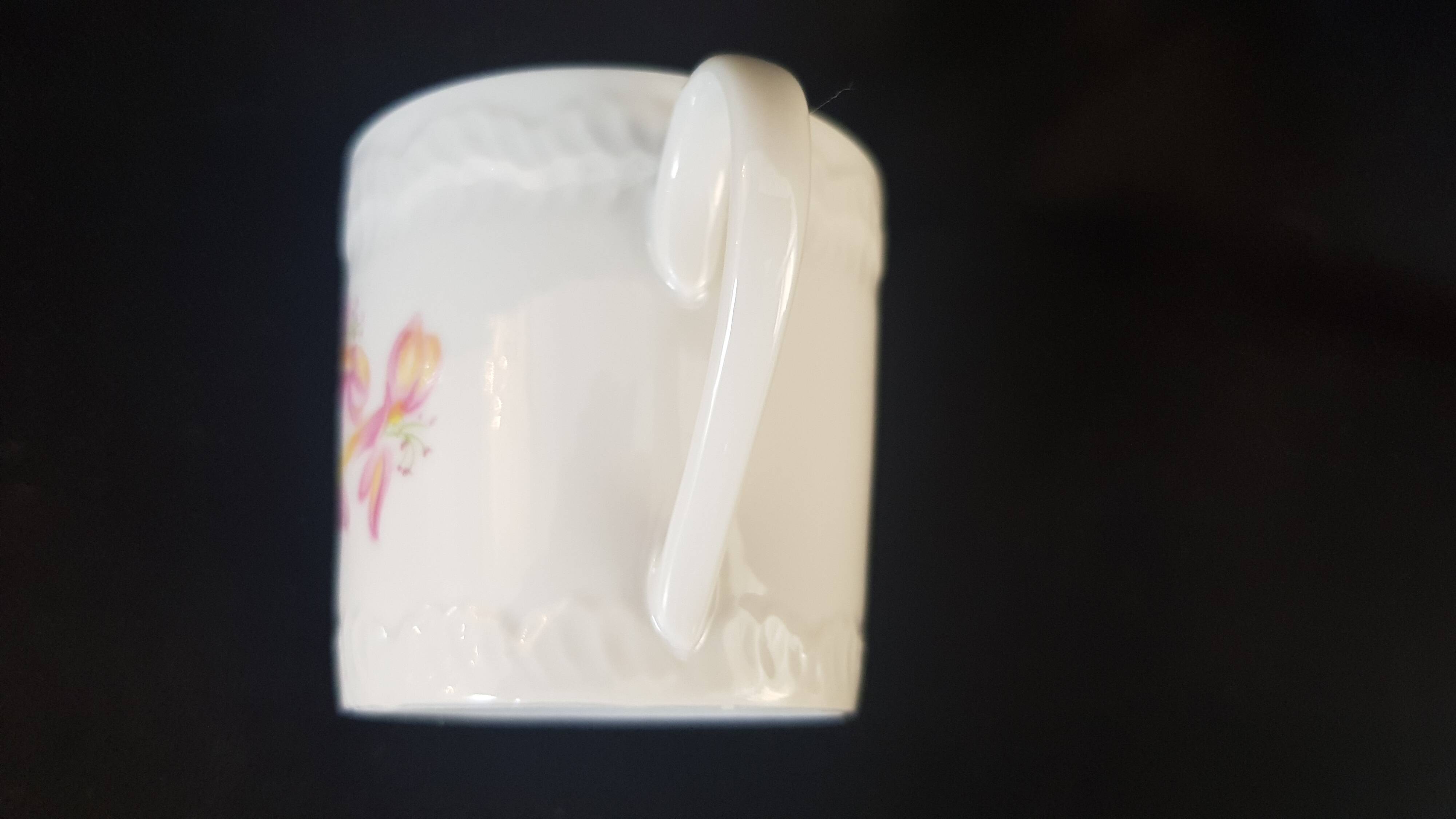 Set of five coffee cups and saucers, Limoges, Goumot Labesse