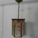 Art Deco hanging lamp with 6 glass plates
