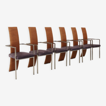 set of 6 chairs by Belgo Chrom