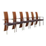 set of 6 chairs by Belgo Chrom