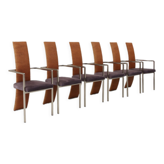 set of 6 chairs by Belgo Chrom