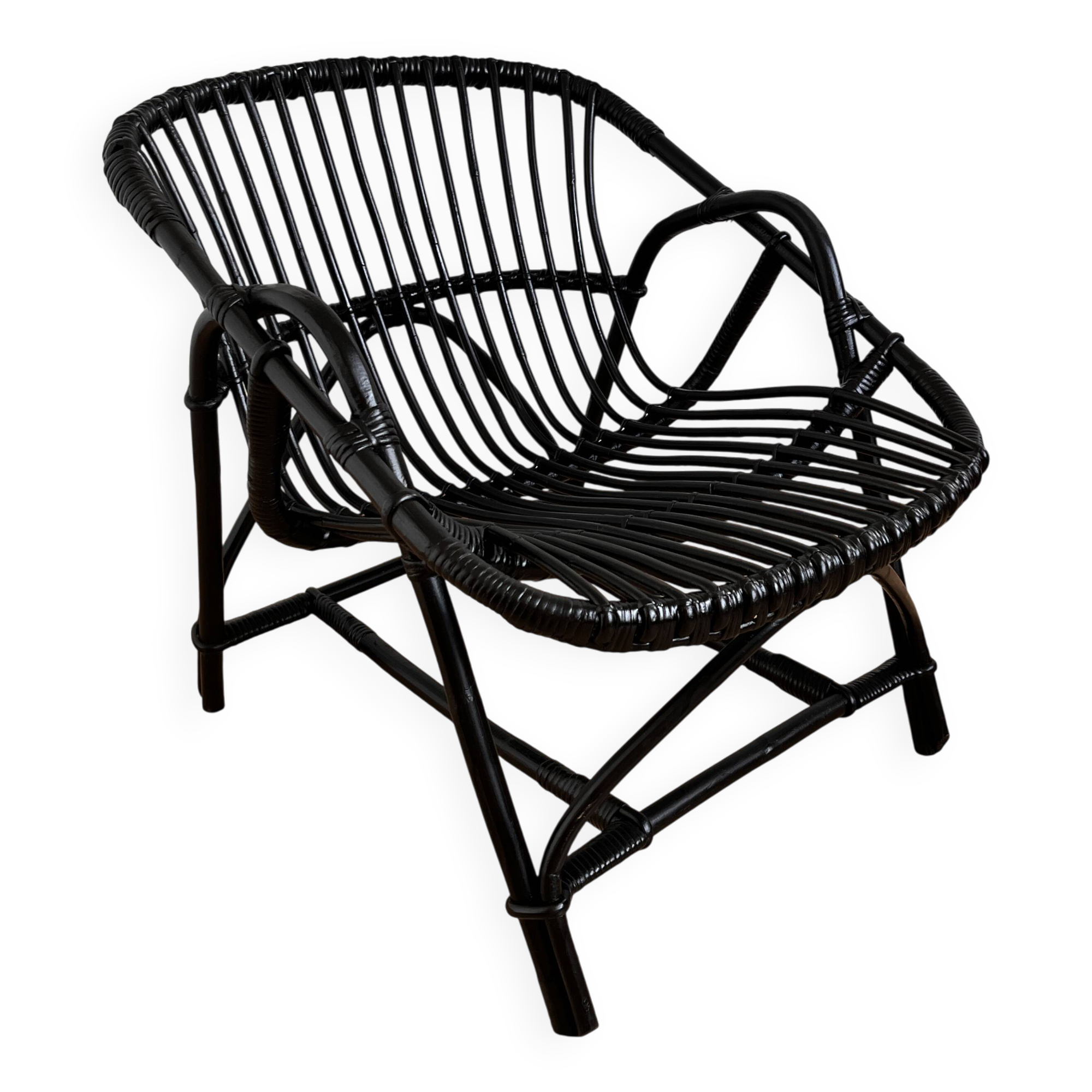 Rattan armchair