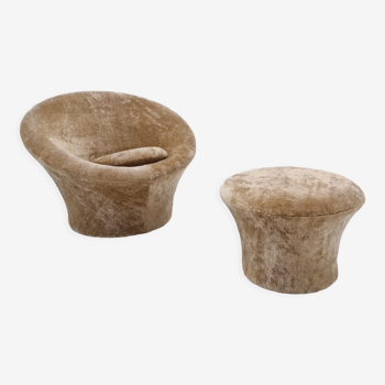 Fauteuil et pouf Mushroom par Pierre Paulin pour Artifort, années 1960