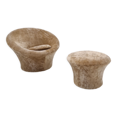 Fauteuil et pouf Mushroom par Pierre Paulin pour Artifort, années 1960