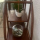 Vintage rattan shelf