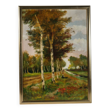 Ludwig, Girls at the Stream, 1933, Oil on Canvas