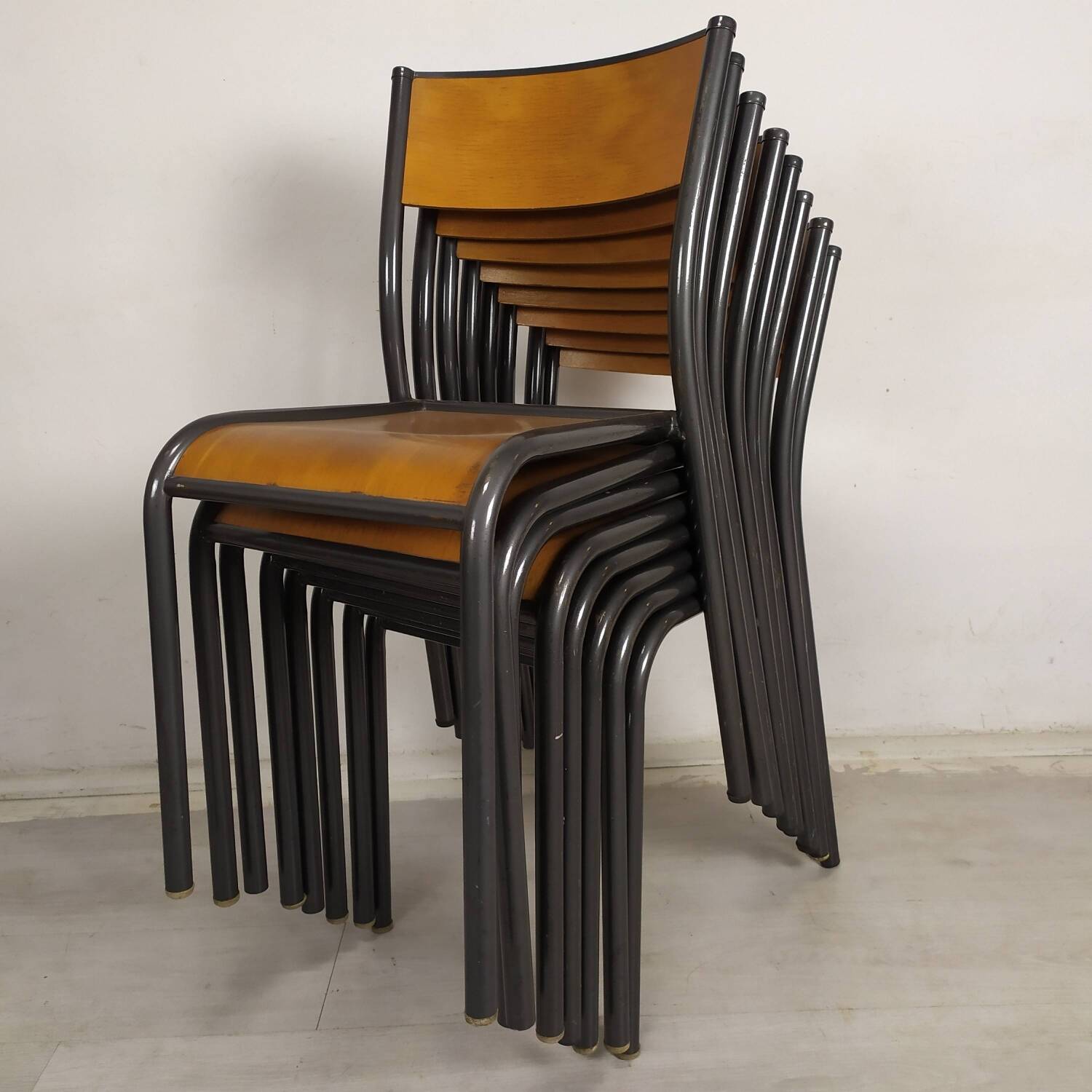 8 school chairs
