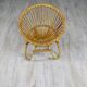 Fauteuil enfant rotin forme soleil