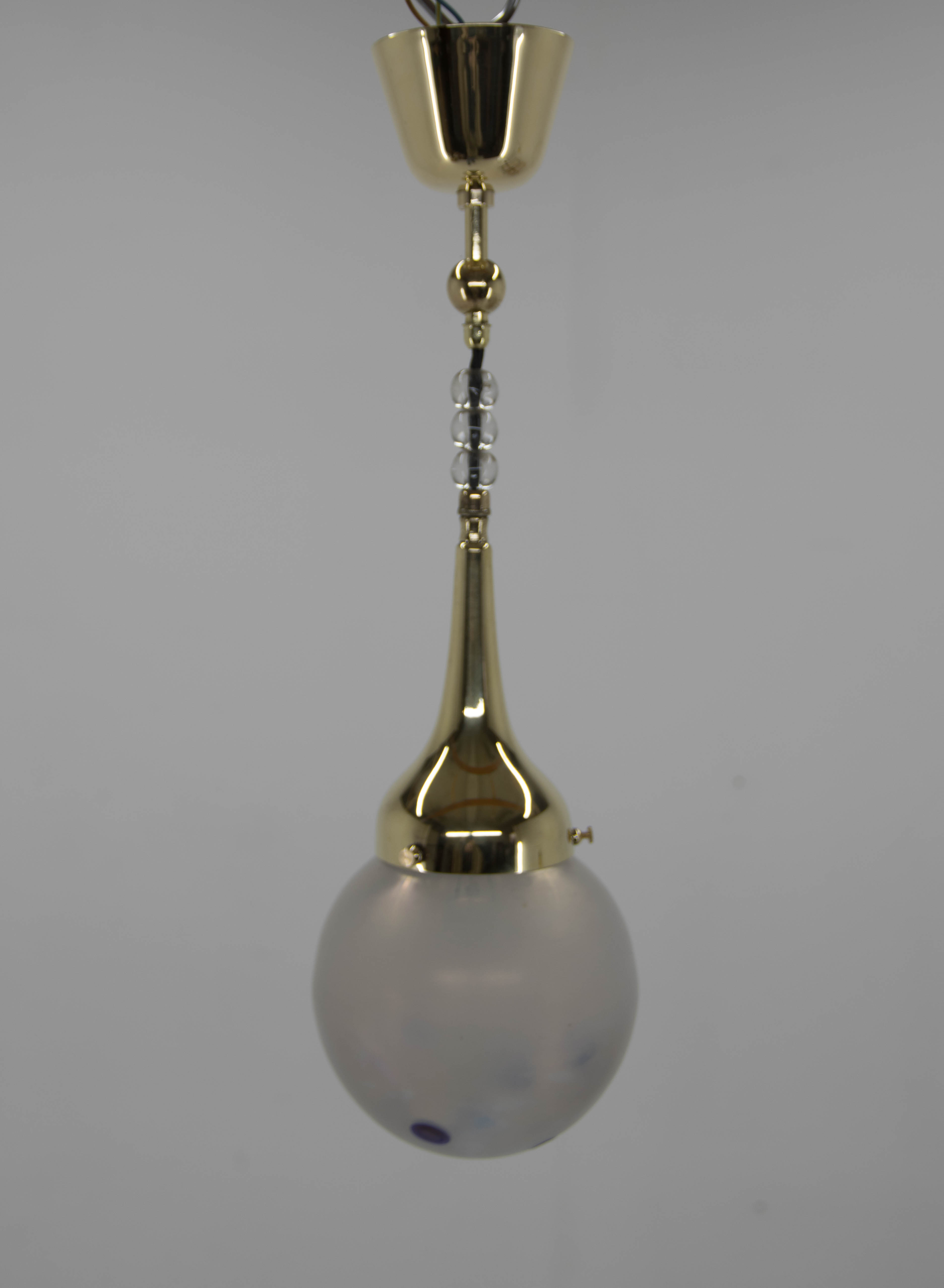 Art nouveau pendant lamp, 1920s