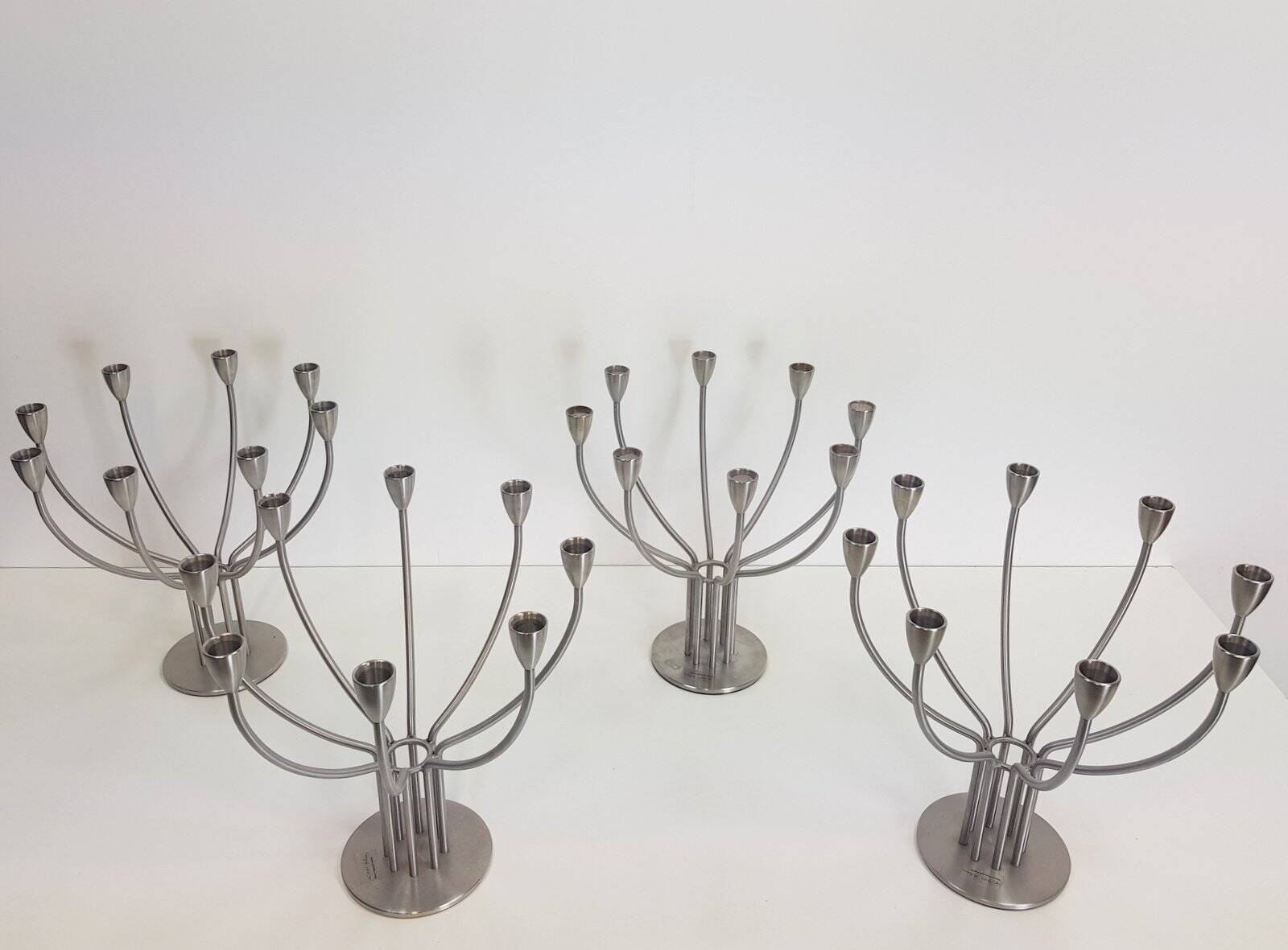 Scandinavian Modern Candleholder in Steel by M. Hagberg for Ikea, 1970s