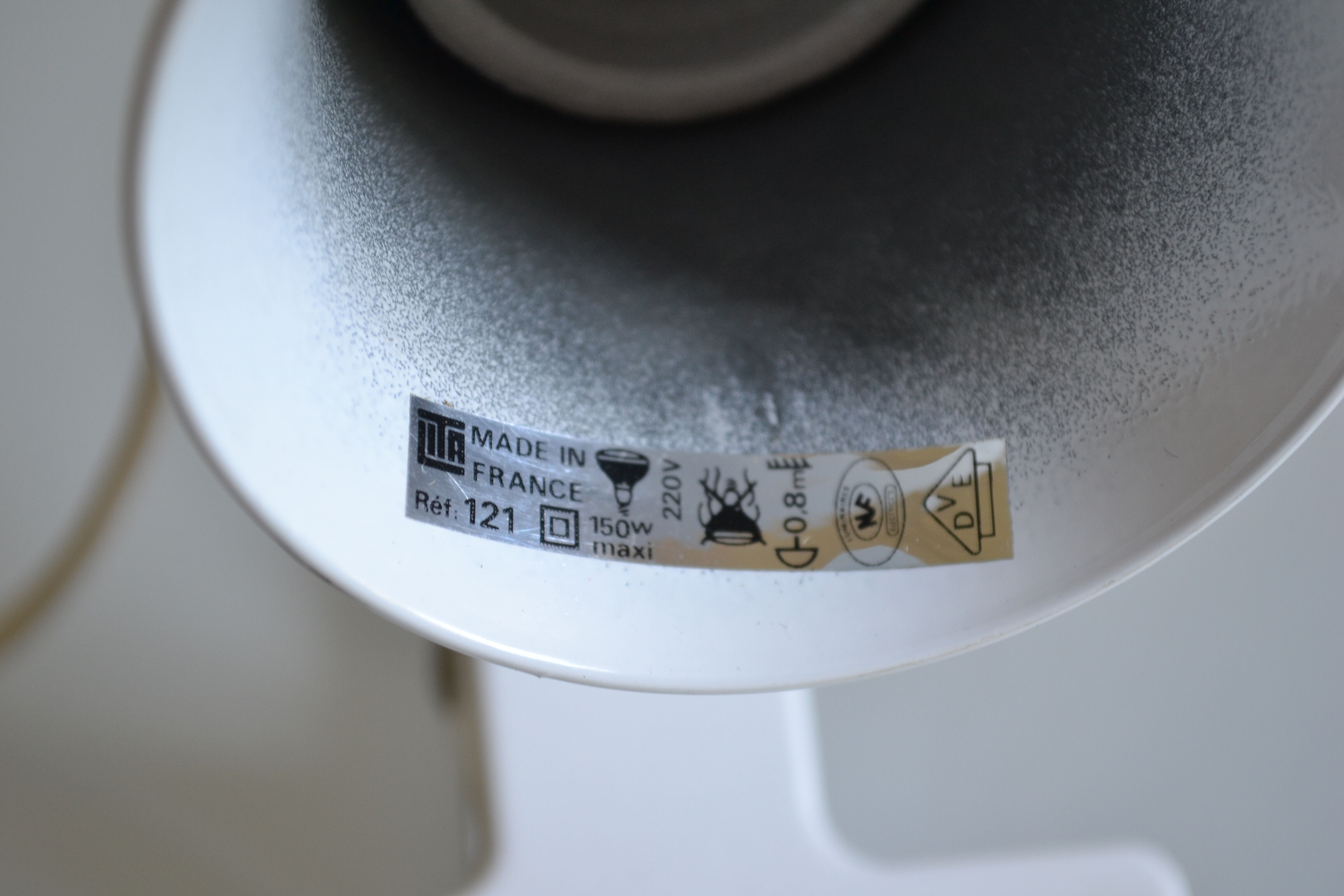 Spot with vintage clip Lita white