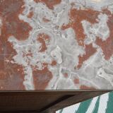 Art Deco buffet in walnut and marble