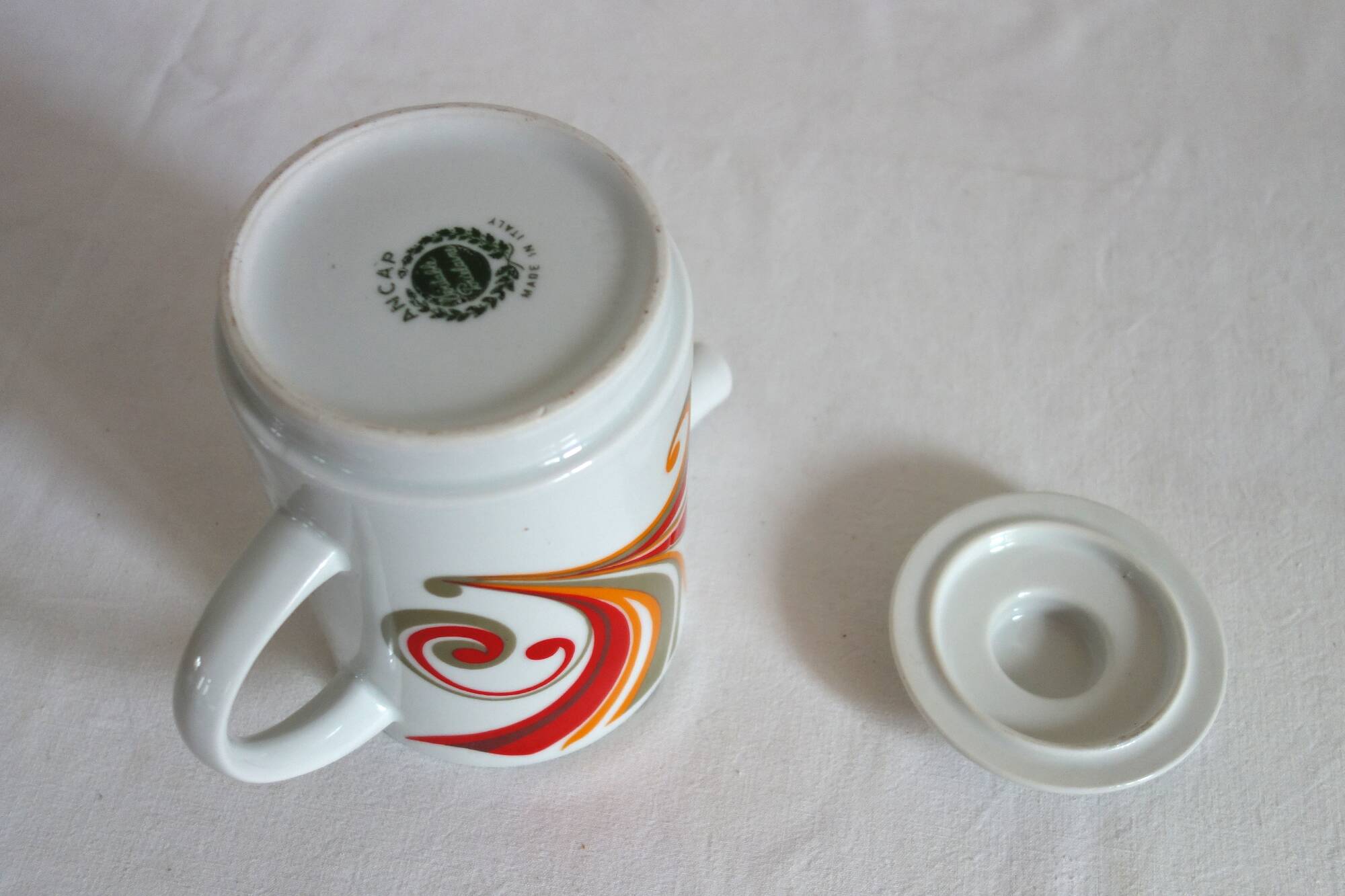 “ANCAP” porcelain coffee service made in Italy