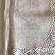 Square linen tablecloth