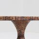 Vintage mid century brutalist copper coffee table 1970s