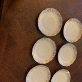 Set of 6 Chauvigny White coasters