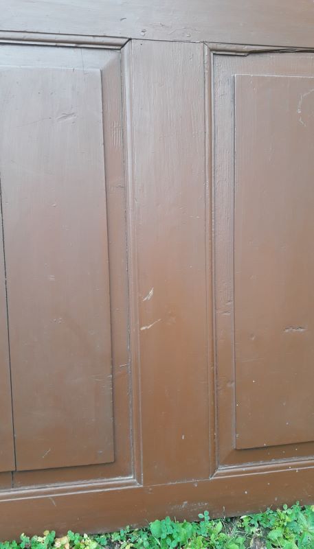 Porte vitrée H186,5xL98,5 de communication moulurée
