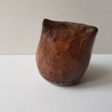 Ceramic owl sculpture, signed Nani in Aix in 1983