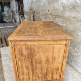 Old cabinet, workbench, kitchen island counter on casters