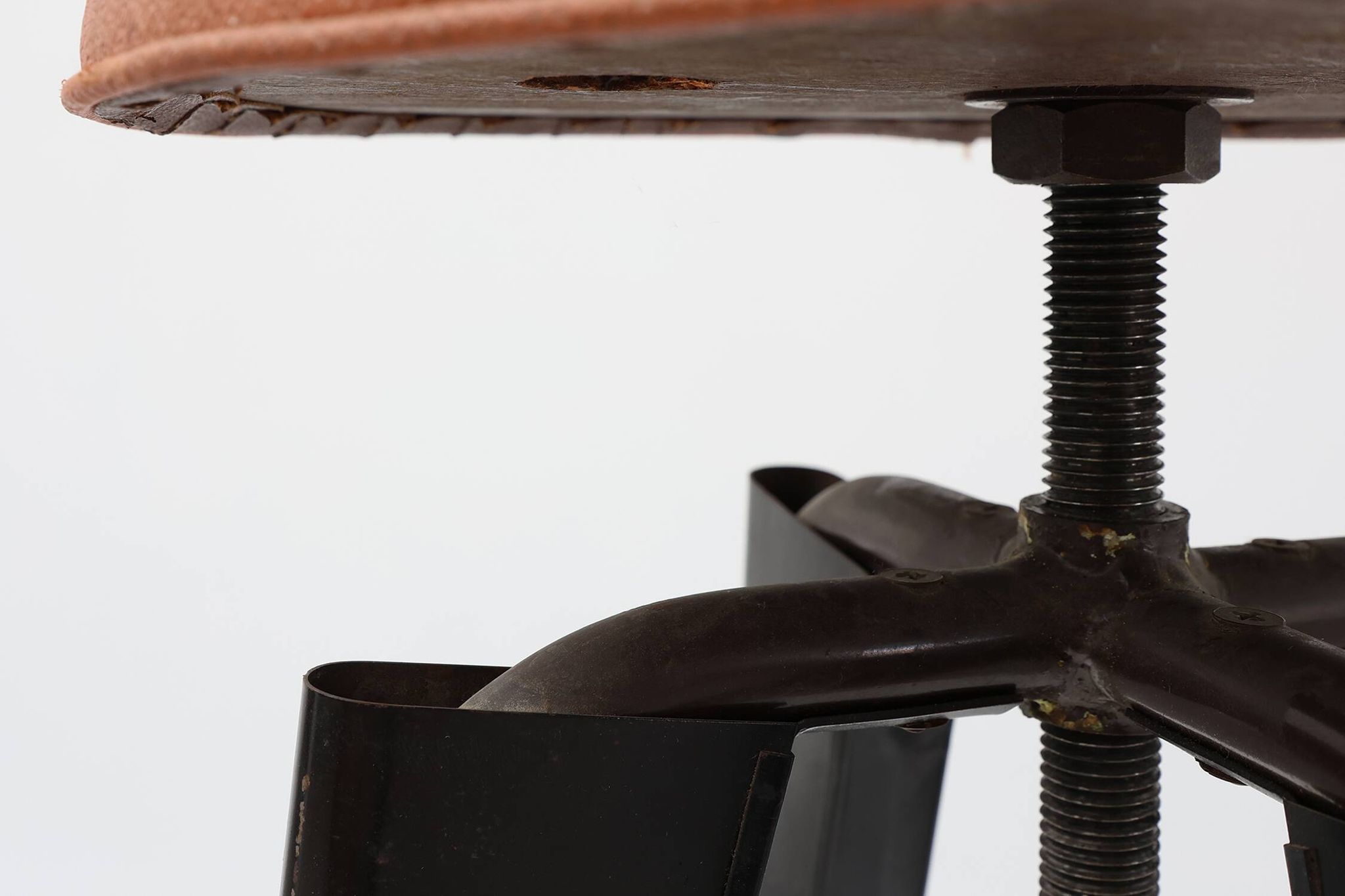 Iconic Clemenceau stool by André Domin and Marcel Genevière, France  1957