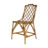 Chaise en cannage et rotin