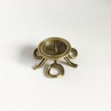 Brutalist Bronze Candleholder, 1970s