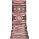 Vintage Turkish hallway rug 75x625 cm
